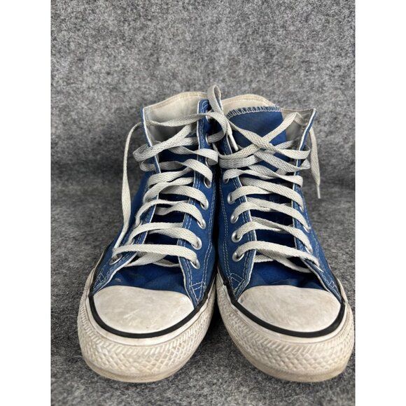 Converse Chuck Taylor All Star Shoes Mens Size 7 Blue High Top Canvas Sneakers - Picture 2 of 7